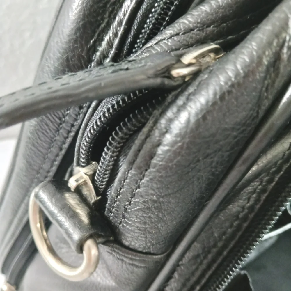 Black Leather Men's Bag